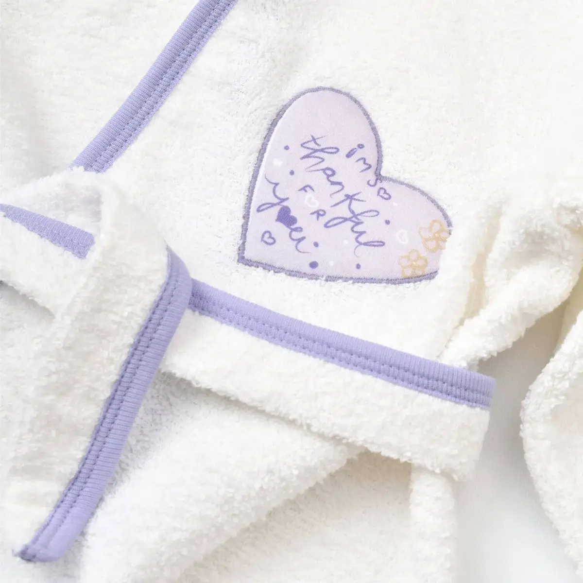 Bibaby Organik Havlu Takımı Love You Baby Yellow Lavender