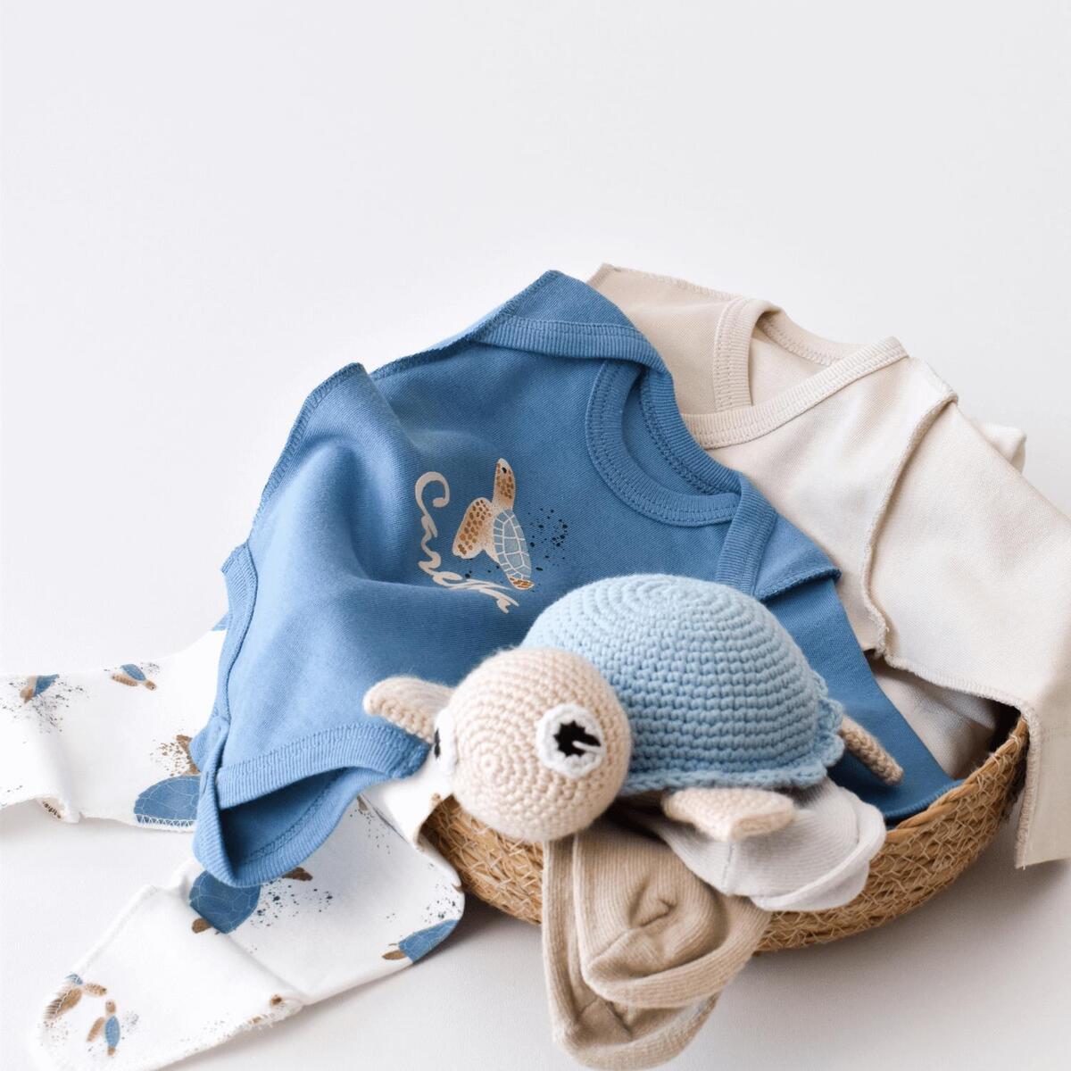 Bibaby Organik Zıbın Takımı Caretta In Live Prematüre Taş - İndigo