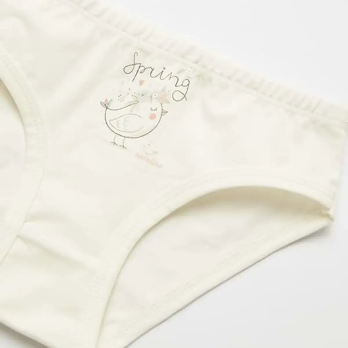 Natuline Organik Külot Likralı Spring Bird 2li Pembe - Ekru
