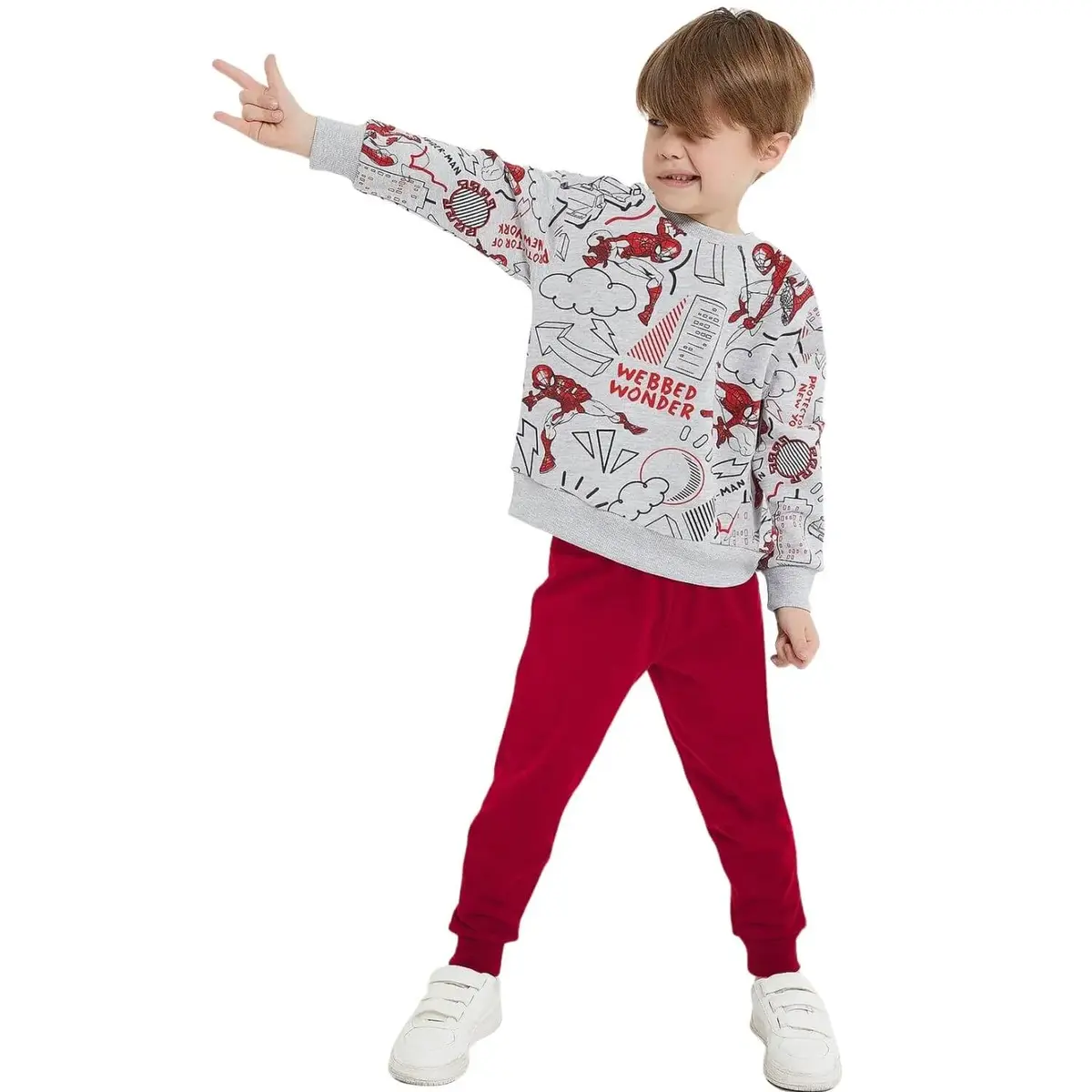 Spider Man Eşofman Takımı Melanj