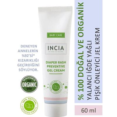 Incia Doğal Pişik Önleyici Jel Krem 60 ml