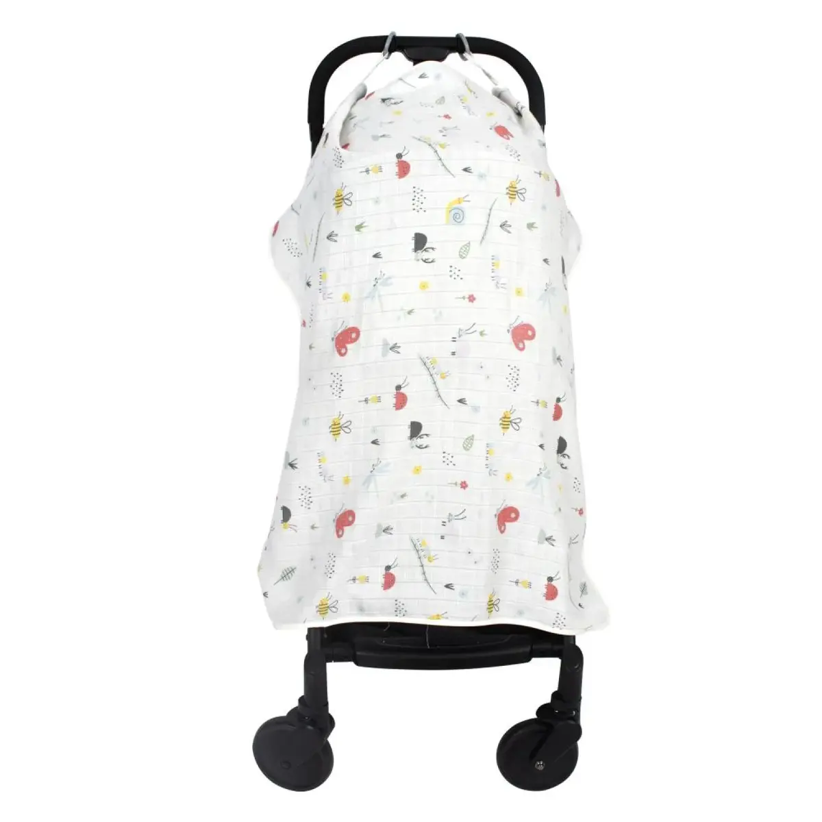 Sevi Bebe Müslin Bebek Arabası Örtüsü Sevimli Böcekler Sevi Bebe Müslin Bebek Arabası Örtüsü Sevimli Böcekler