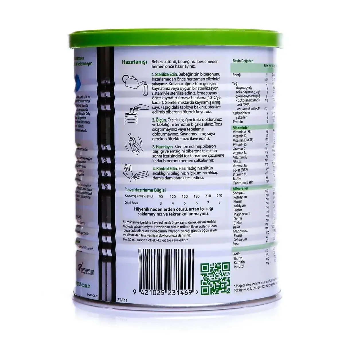 Golden Goat 1 Keçi Bebek Sütü 400 gr