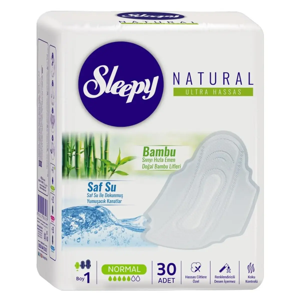 Sleepy Natural Hijyenik Ped 30lu Normal Ekonomik Paket