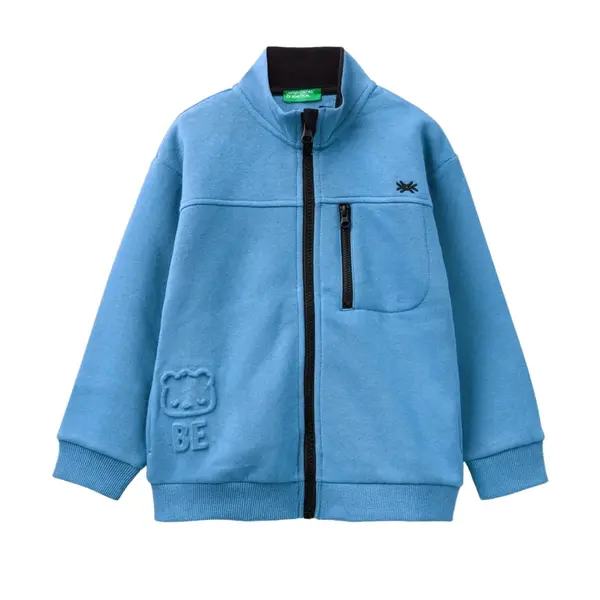 Benetton Sweatshirt Cepli Mavi