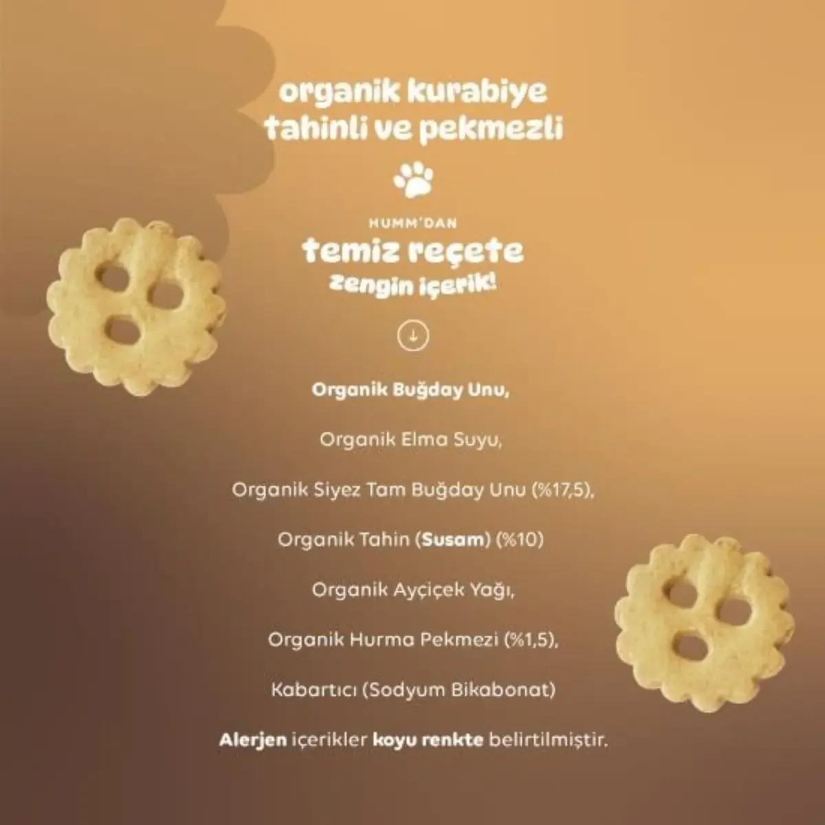 Humm Tahinli ve Pekmezli Vegan Kurabiye 55 gr