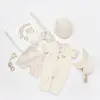 Bibaby Salopet Şortlu Royal Kasketli Bej
