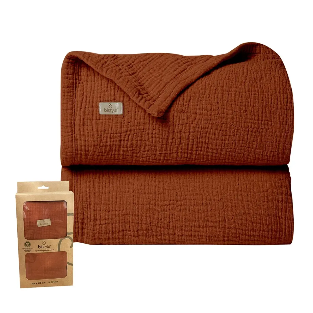 Bistyle Müslin Örtü Kiremit Bistyle Müslin Örtü Kiremit