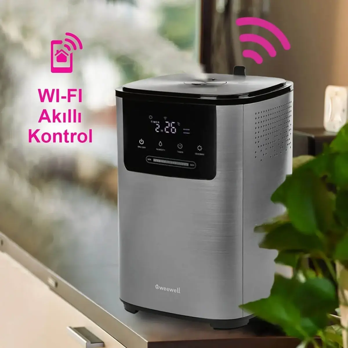 Weewell WHC752R Ionizerli Sıcak Soğuk Akıllı Buhar Makinesi