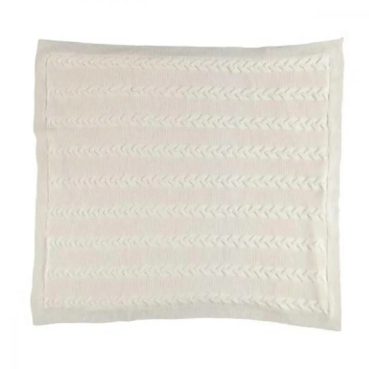 Bibaby Battaniye Zincir Triko Ekru Bibaby Battaniye Zincir Triko Ekru