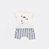 Bibaby 2li Takım Şortlu Stripe Sytle Lacivert - Bej