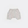 Bibaby 2li Takım Şortlu Stripe Sytle Bej - Mavi