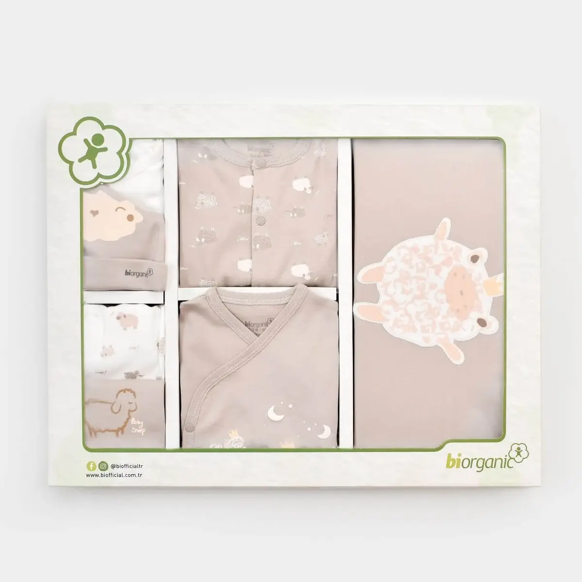 Bibaby Organik Hastane Çıkışı 10lu Curly Sheep Bej