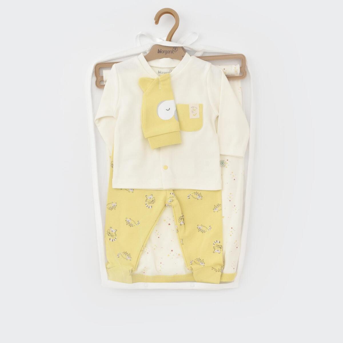 Bibaby Organik Zıbın Takımı Battaniyeli Tüllü Baby Racoon Lemon Grass Vanilla Ice