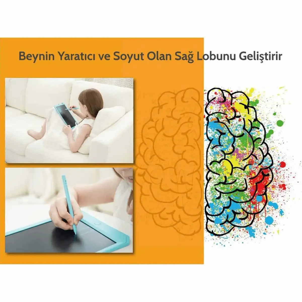Wicue LCD Dijital Çizim Tableti 11" Mavi