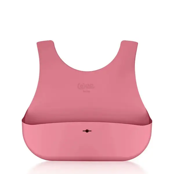Wee Baby Nanninom Silikon Mama Önlüğü Pembe