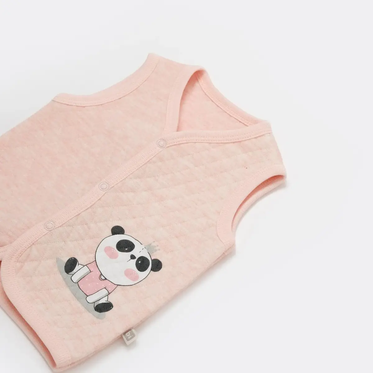 Bibaby Yelek Kapitone Live Pandas Pembe