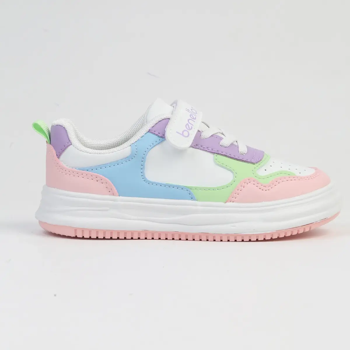 Benetton Ayakkabı Spor Beyaz - Pudra Benetton Ayakkabı Spor Beyaz - Pudra