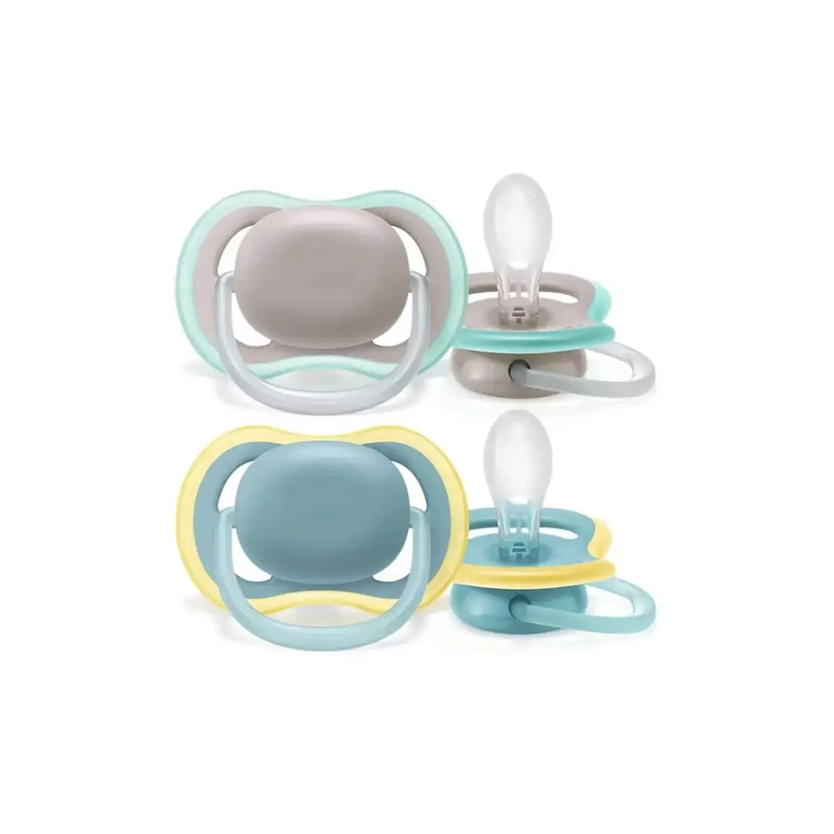 Philips Avent SCF349/01 Ultra Air Silikon Emzik 2li 18+ Ay Nighttime Renkli