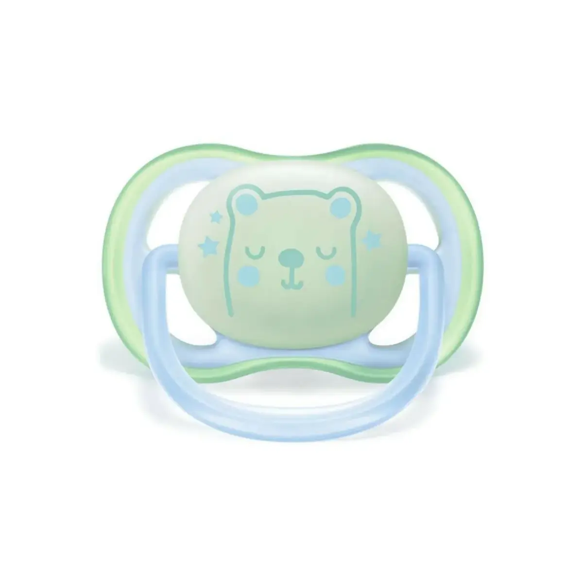 Philips Avent SCF376/11 Ultra Air Karanlıkta Parlar Silikon Emzik 0-6 Ay Erkek Mavi