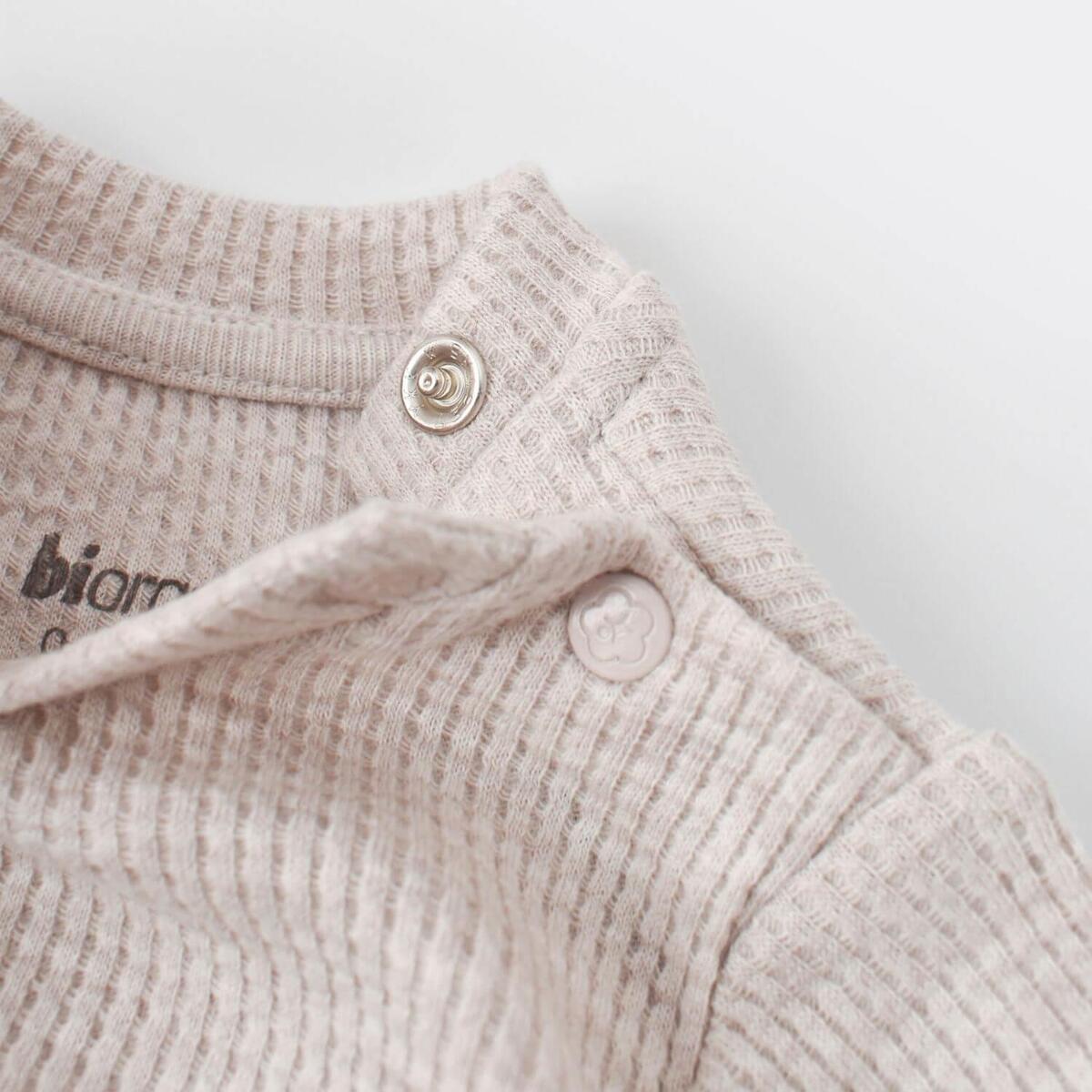 Bibaby Organik 2li Takım Nature In Waffle Kahve Melanj