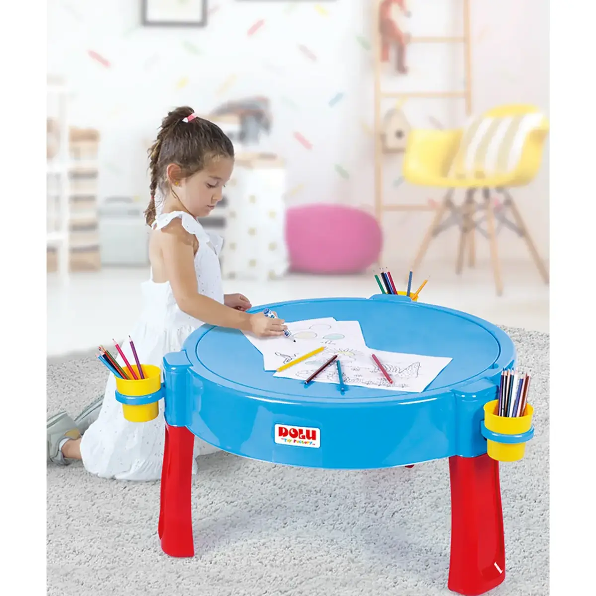Dolu Oyuncak Su ve Kum Aktivite Masası