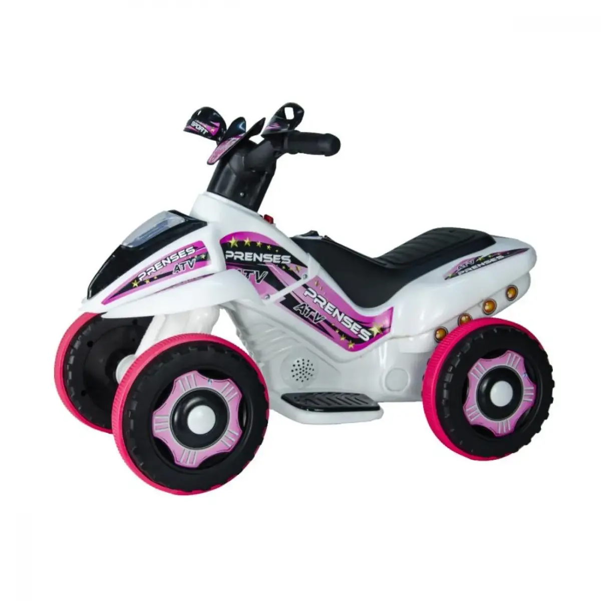 Akülü Atv 6 Volt Pembe Beyaz
