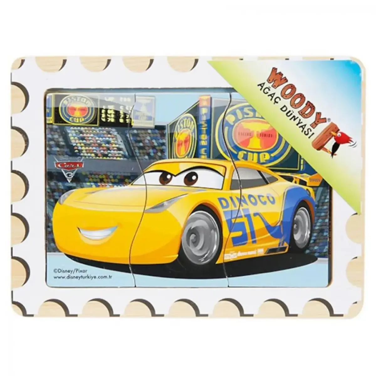 Sunman Tahta Puzzle Geçmeli Oyunlar Cars 3 Parça