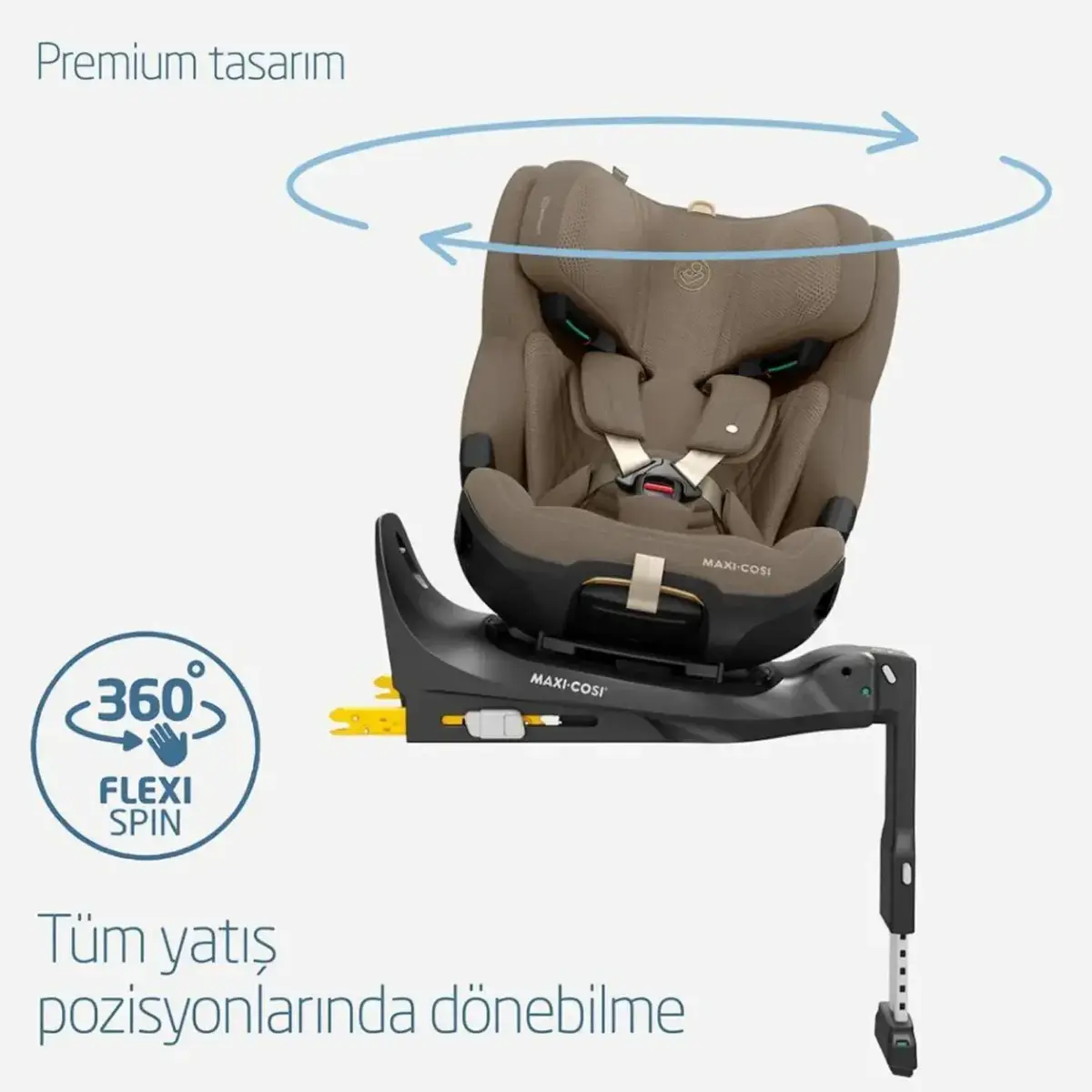 Maxi-Cosi Emerald 360 Pro Slidetech Oto Koltuğu 0-36 Kg Authentic Truffle