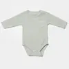 Bibaby Organik Body Uzun Kol Waffle Smile Mint