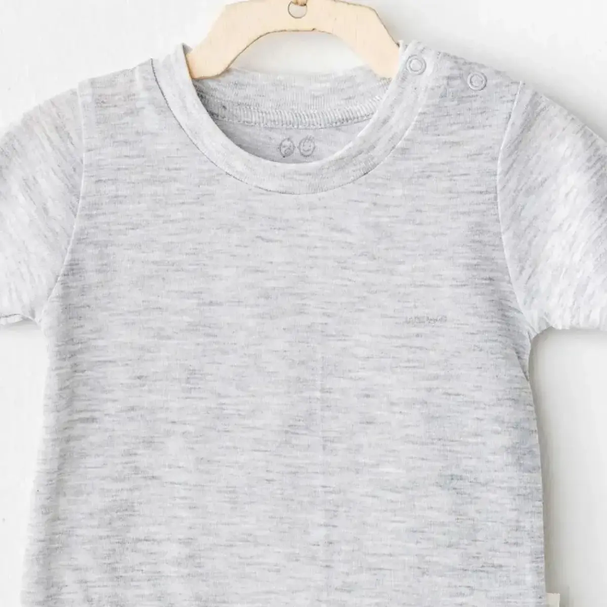 Andy Wawa T-Shirt Casual Gri Melanj