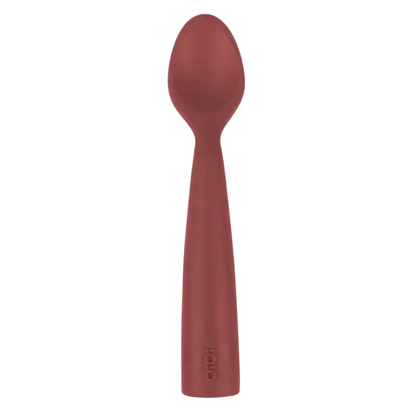 OiOi Nam Nam Silikon Mama Kaşığı 6+ Ay  Velvet Rose