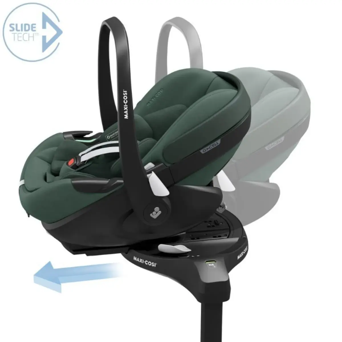 Maxi Cosi Pebble SlideTech Tam Yatabilen Oto Koltuğu 0-13 Kg Essential Green