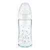 Nuk FC Plus Isı Göstergeli Cam Biberon 240 ml Beyaz