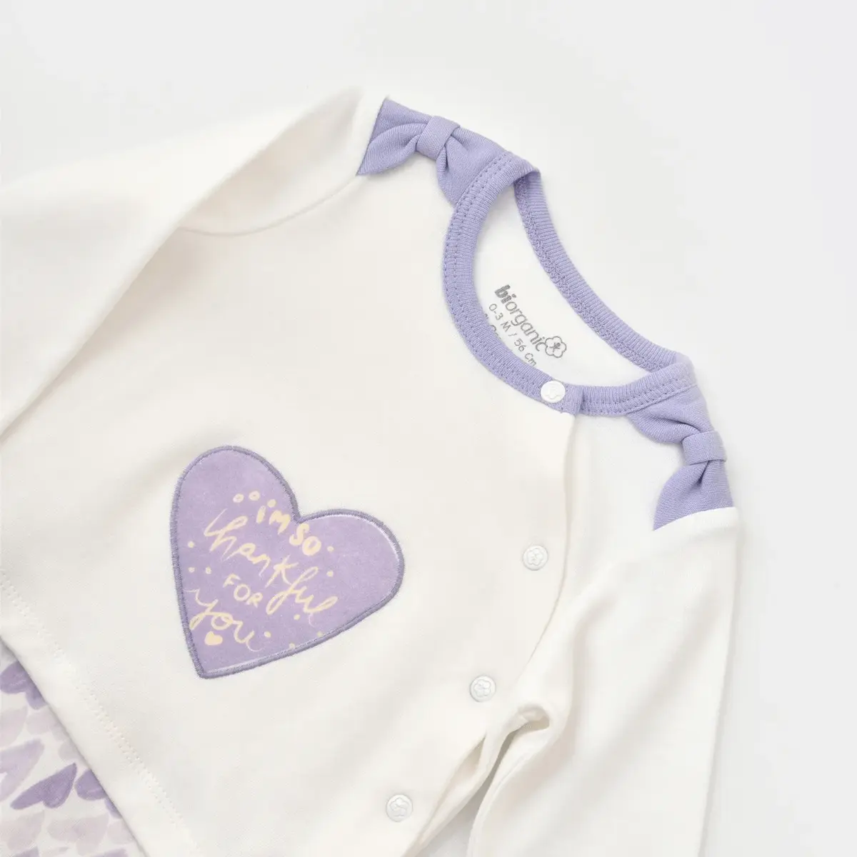 Bibaby Organik Tulum Love You Baby Lavender