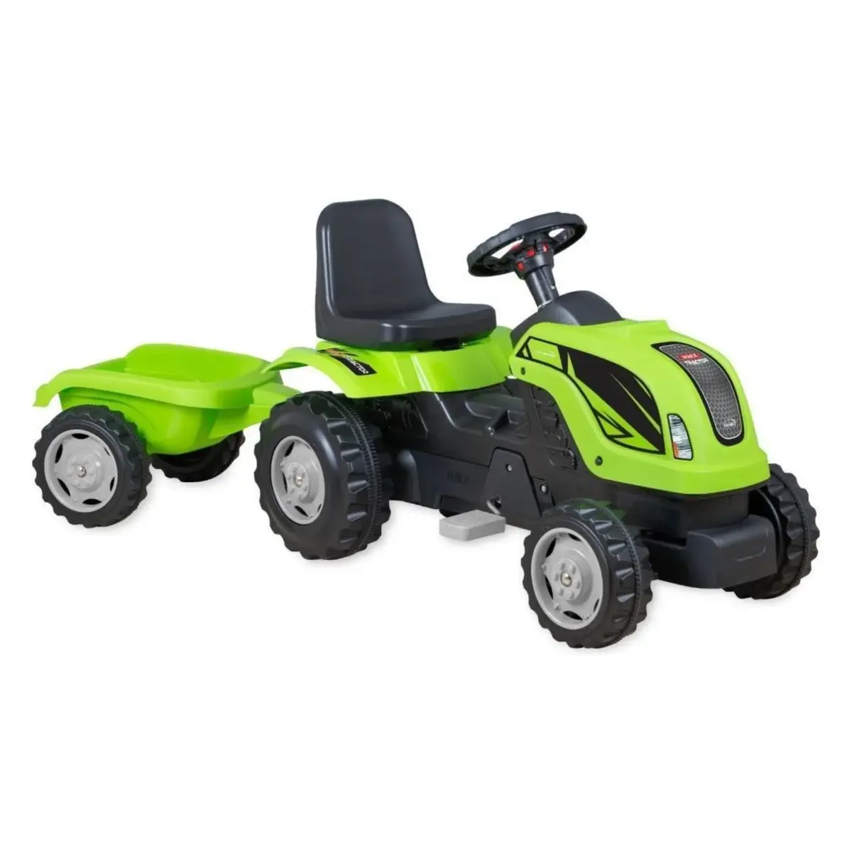Micromax Pedallı Römorklu Traktör Yeşil