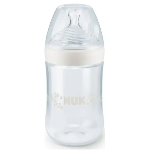 Nuk Silikon Emzikli Nature Sense PP Biberon 260 ml Beyaz