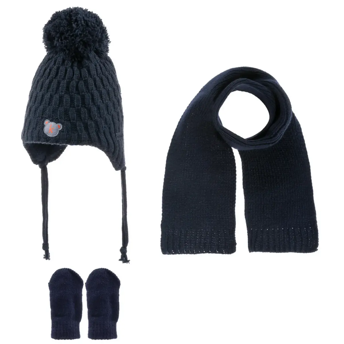 Kitti Atkı Bere Eldiven Takım Lacivert Kitti Atkı Bere Eldiven Takım Lacivert