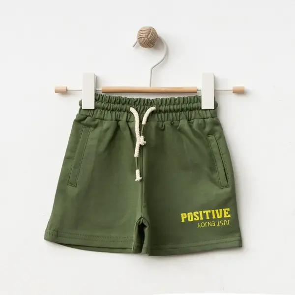 Winimo Şort Positive Baskılı Haki