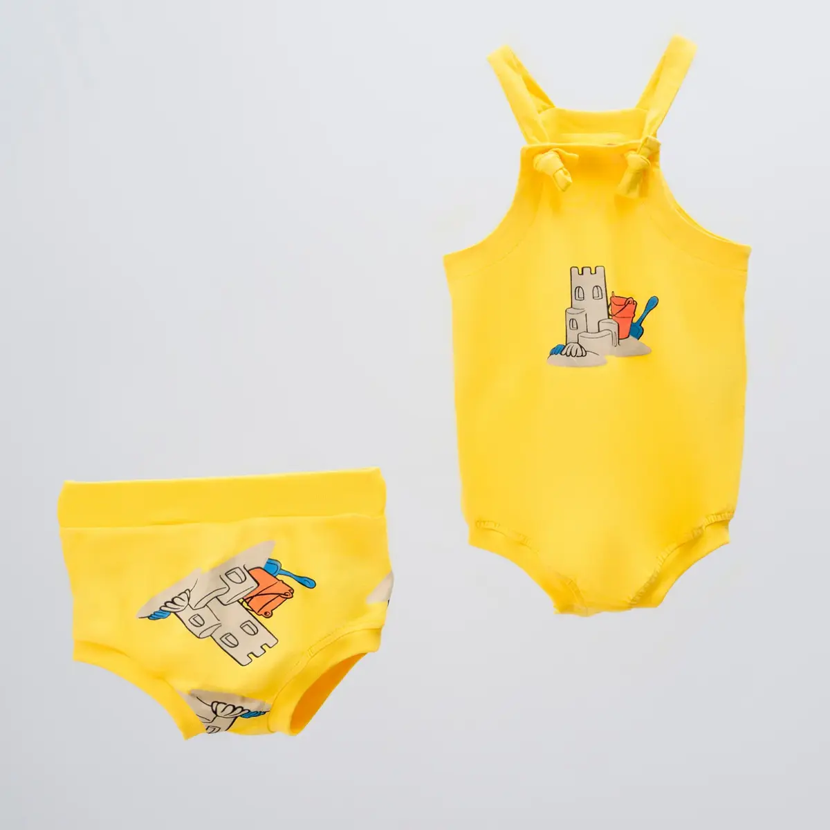 Moi Noi Body Takım Bağcıklı Sarı Moi Noi Body Takım Bağcıklı Sarı