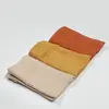 Bistyle Organik Müslin Battaniye 3lü 60x60cm Kiremit - Bej - Hardal