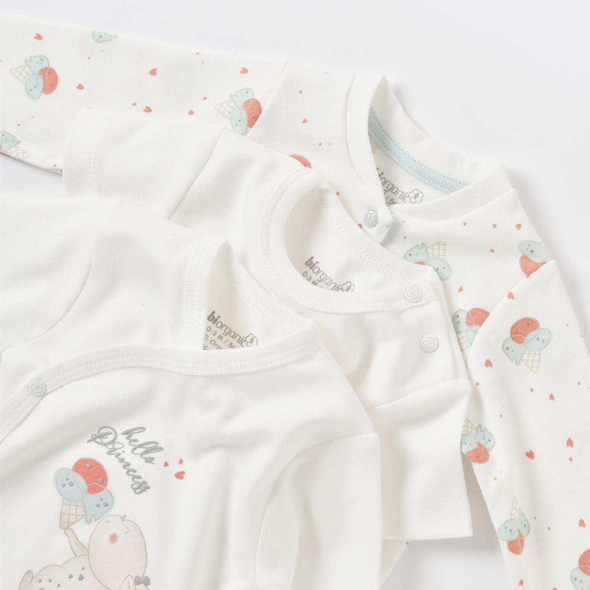 Bibaby Organik Hastane Çıkışı 10lu Pretty Ears Bunny Mint - Ekru