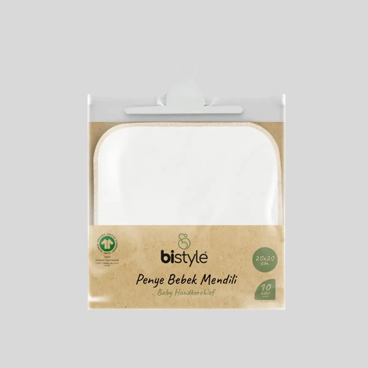 Bistyle Mendil 10lu Penye Küçük Boy Ekru
