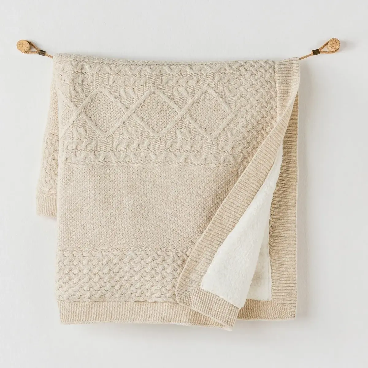 Andy Wawa Battaniye Triko 95x85cm Bej Melanj