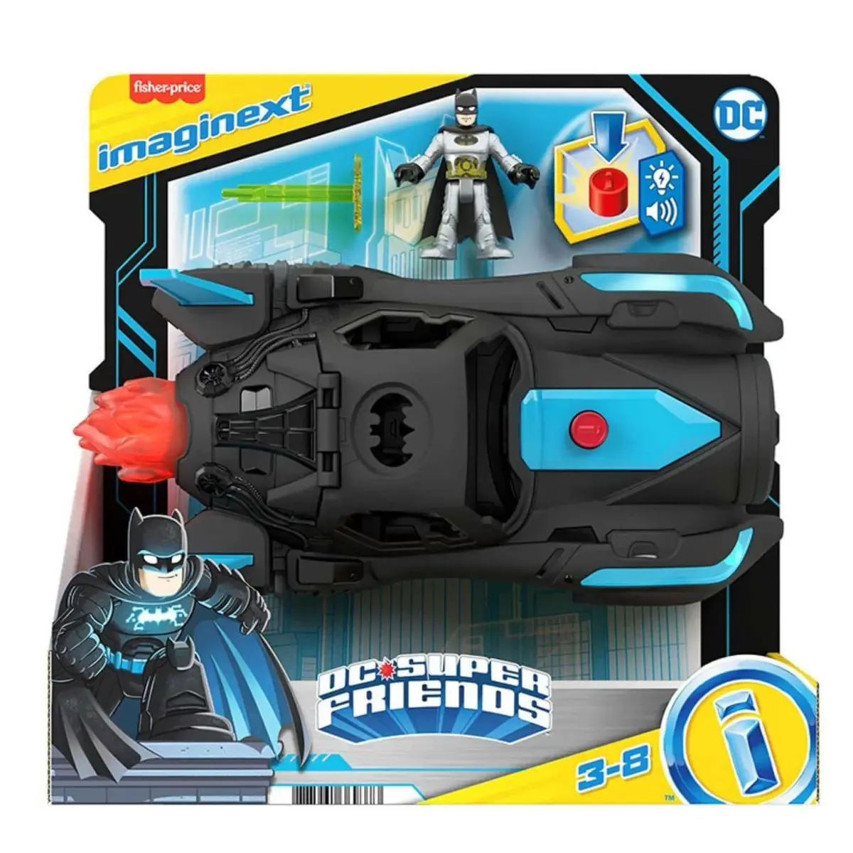 Imaginext DC Super Friends Işıklı Ve Sesli Batmobil