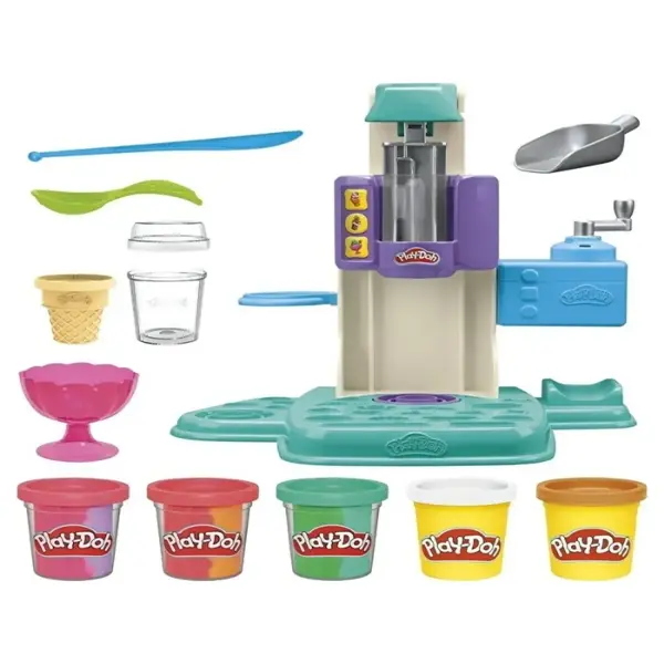 Play-Doh Raınbow Swırl Ice Cream Plays