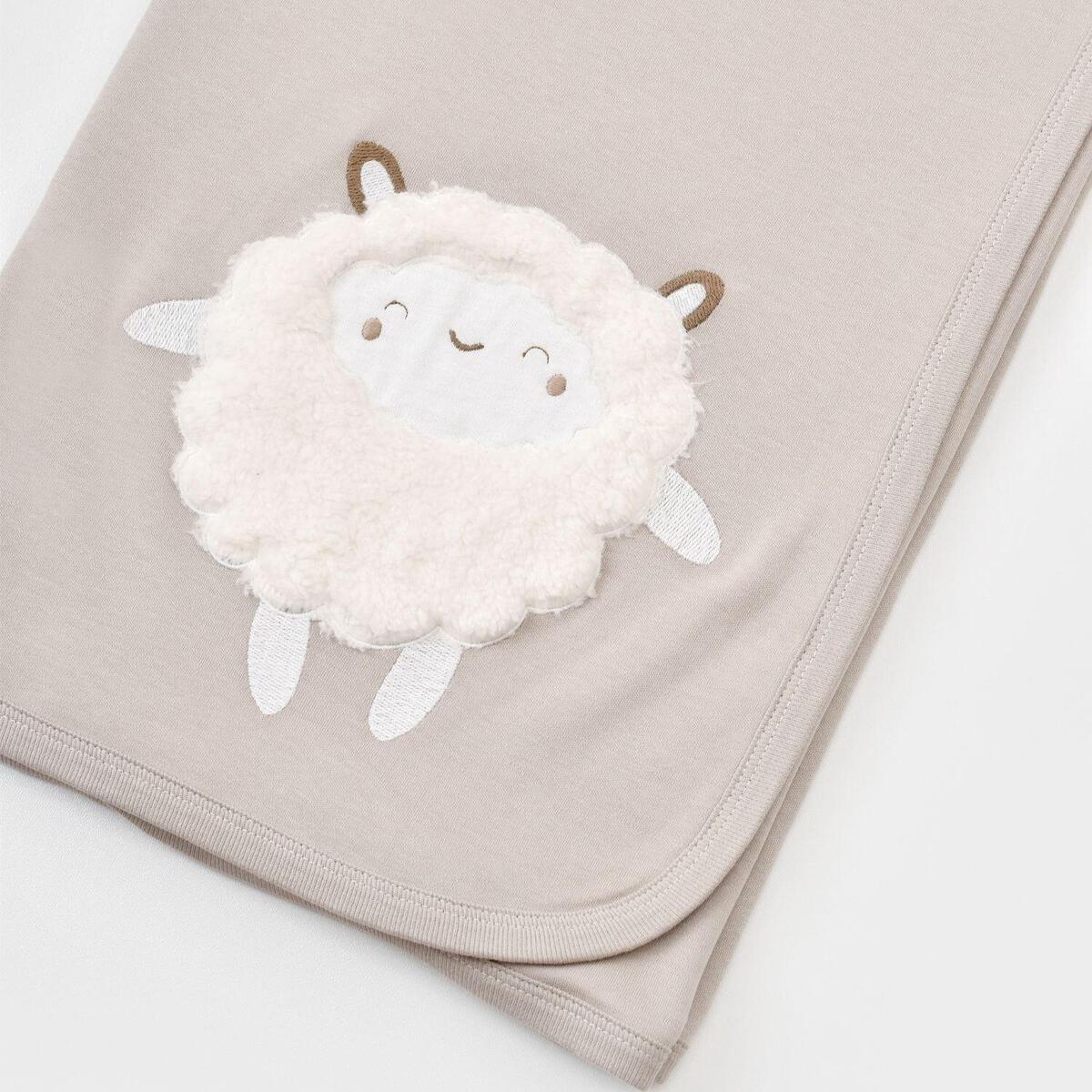 Bibaby Organik Battaniye Curly Sheep Bej