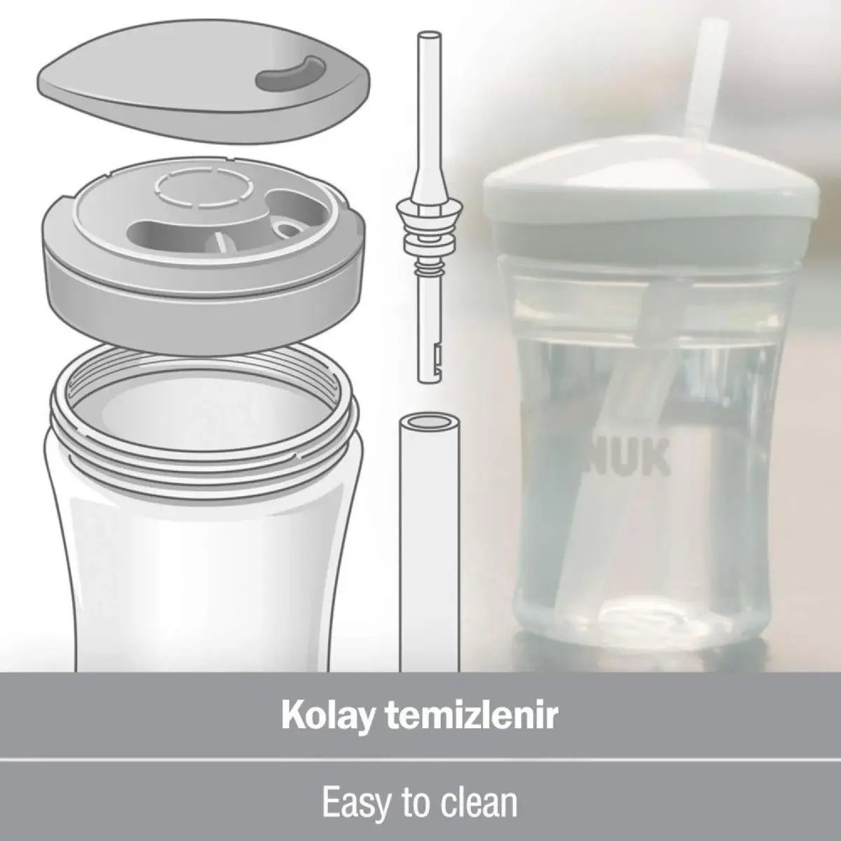 Nuk Action Evo Cup Pembe 230 ml