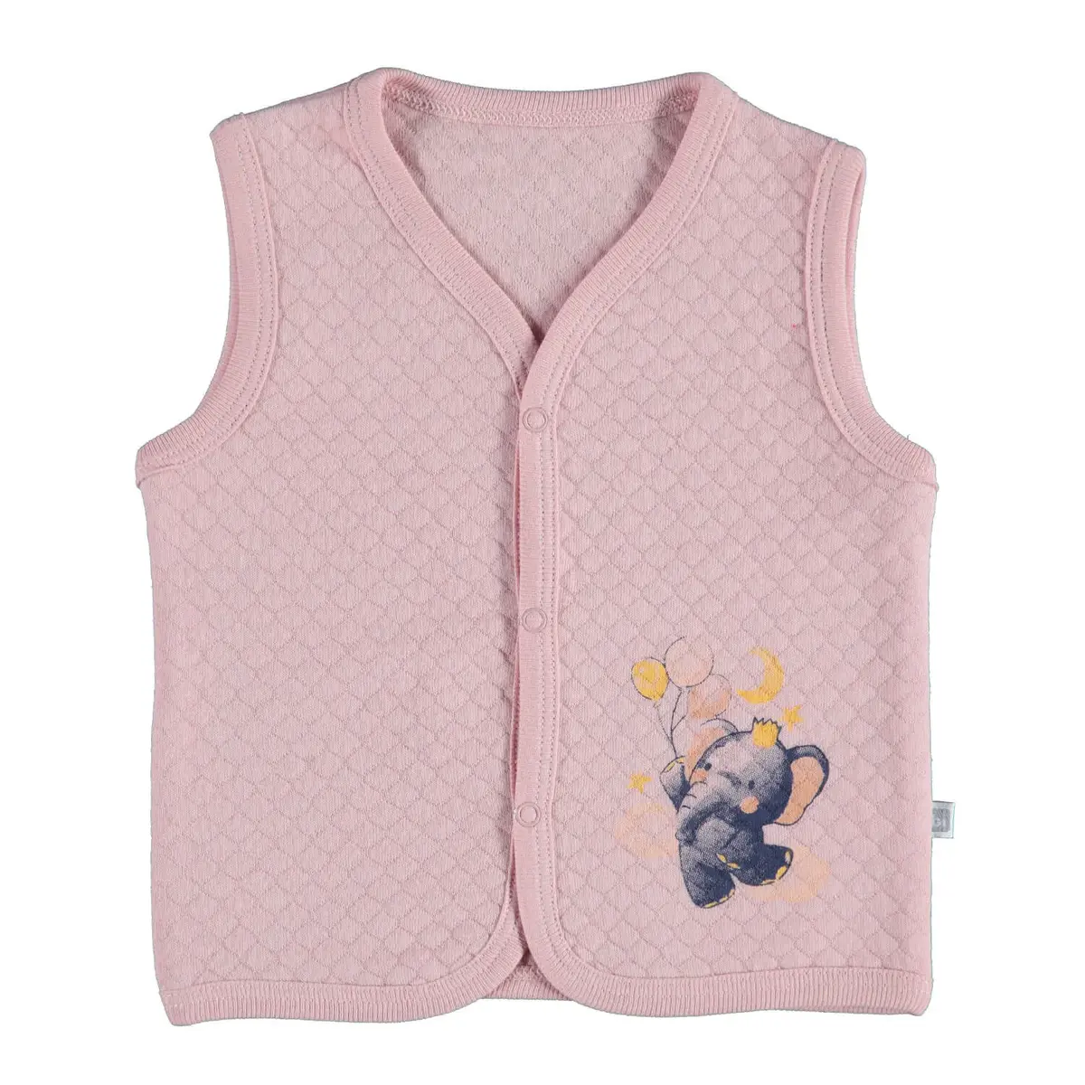 Bibaby Yelek Kapitone Balonlu Fil Somon