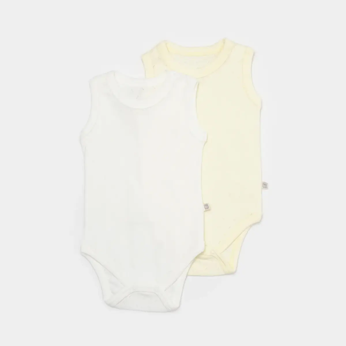 Bibaby Atlet Body 2li Jakarlı Sarı - Ekru